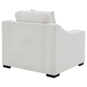 Ashlyn Fabric Upholstered Track Arm Accent Chair Sand - 552093