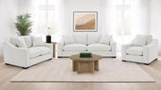 Ashlyn Fabric Upholstered Track Arm Loveseat Sand - 552092