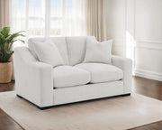 Ashlyn Fabric Upholstered Track Arm Loveseat Sand - 552092