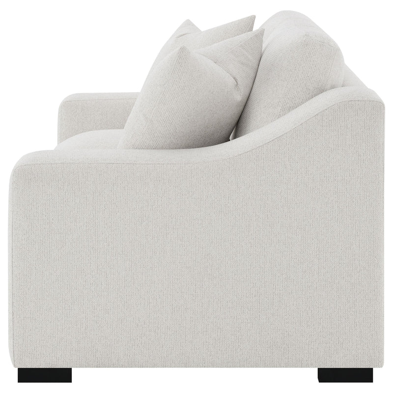 Ashlyn Fabric Upholstered Track Arm Loveseat Sand - 552092