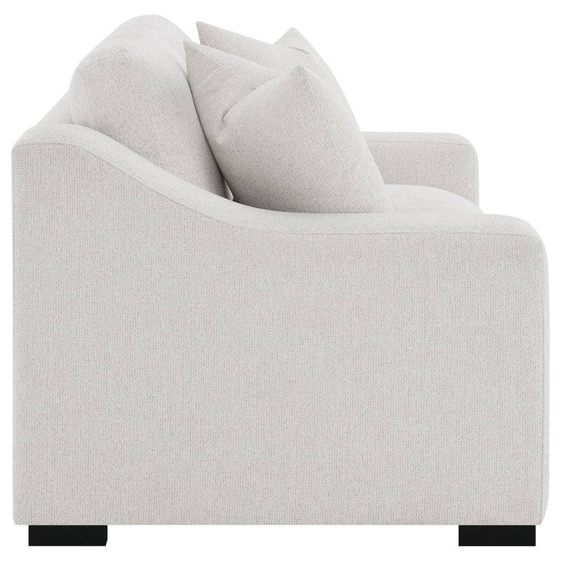Ashlyn Fabric Upholstered Track Arm Loveseat Sand - 552092