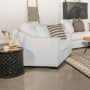 Ashlyn Upholstered Sloped Arm Accent Chair White - 509893