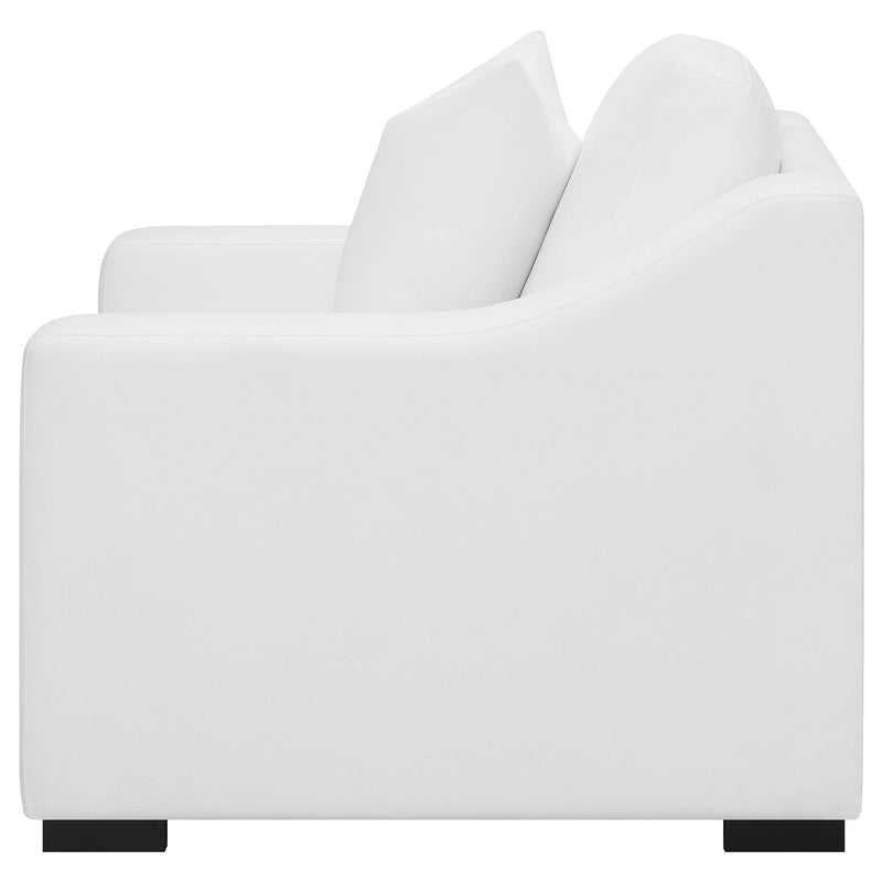 Ashlyn Upholstered Sloped Arm Accent Chair White - 509893