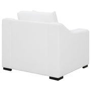 Ashlyn Upholstered Sloped Arm Accent Chair White - 509893