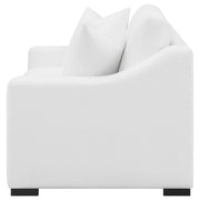 Ashlyn Upholstered Sloped Arm Loveseat White - 509892