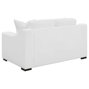 Ashlyn Upholstered Sloped Arm Loveseat White - 509892