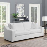 Ashlyn Upholstered Sloped Arm Sofa White - 509891