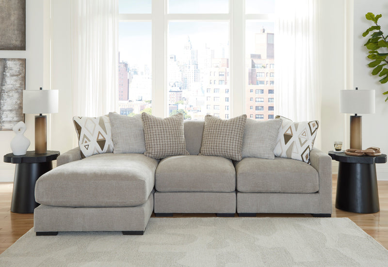 Aslan Court Pebble 3 - Piece LAF Chaise Sectional - Lara FurnitureSectional