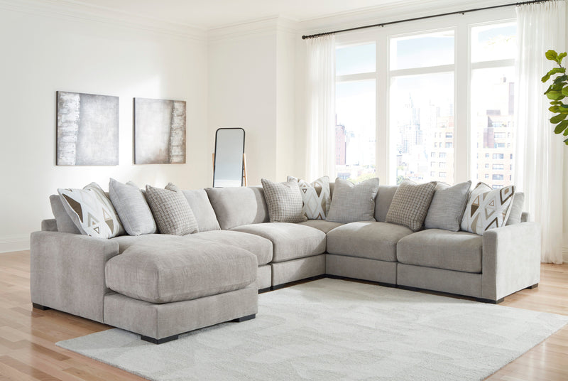Aslan Court Pebble 6 - Piece LAF Chaise Sectional - Lara FurnitureSectional