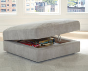 Aslan Court Pebble Ottoman With Storage - Lara Furniture