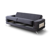 Aspendos Convertible Loveseat in Anthracite - 200-ST-ASP-ANKA154-2