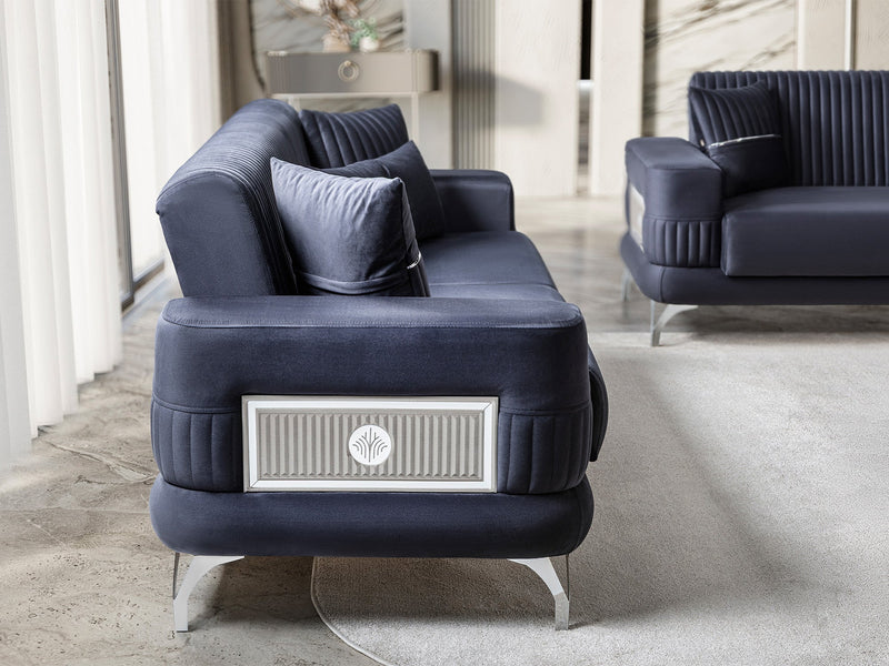 Aspendos Convertible Loveseat in Anthracite - 200-ST-ASP-ANKA154-2