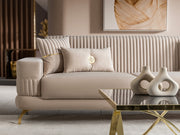 Aspendos Convertible Loveseat in Beige - 200-ST-ASP-ANKA529-2