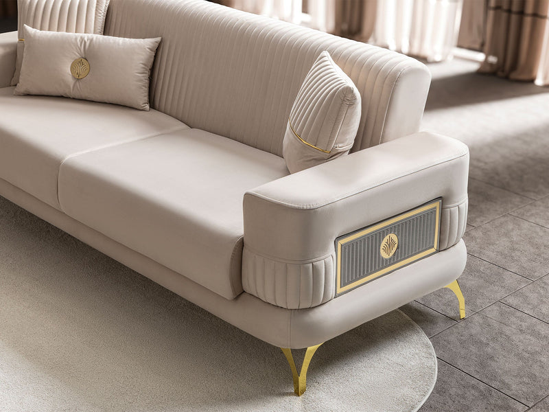 Aspendos Convertible Sofa in Beige - 200-ST-ASP-ANKA529-3
