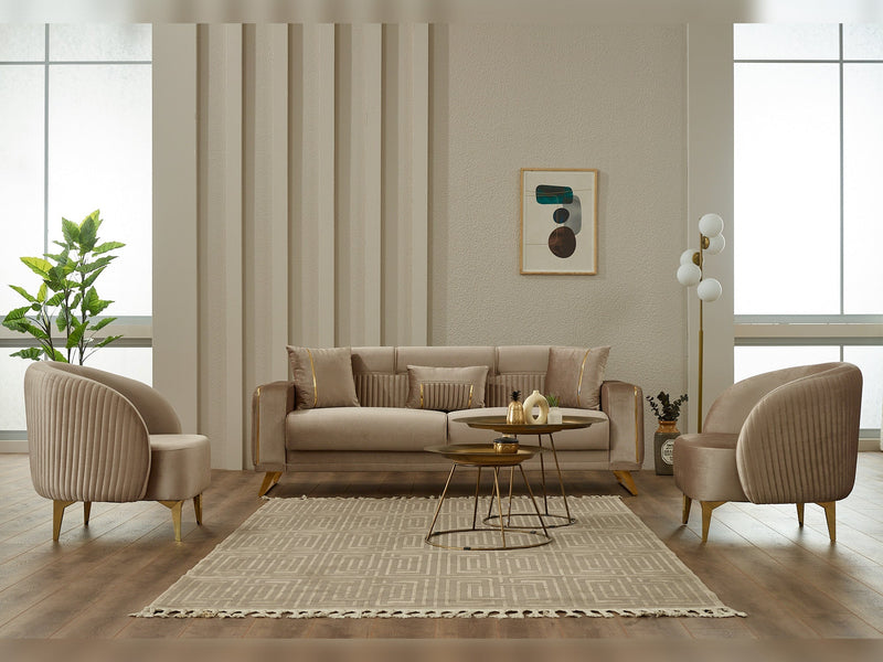 Astera Convertible Sofa in Grey - 200-SIM-AST-VELVET412-3