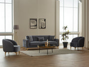 Astera Convertible Sofa in Grey - 200-SIM-AST-VELVET412-3