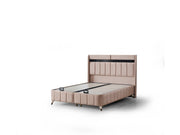 Asya Storage Bed With Headboard - Queen in Brown - 200-ELIF-ASY-150-EY390-SB