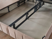Asya Storage Bed With Headboard - Queen in Brown - 200-ELIF-ASY-150-EY390-SB