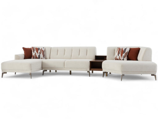 Atlanta Pearl Sleeper Sectional - Gate FurnitureSleeper Sectional