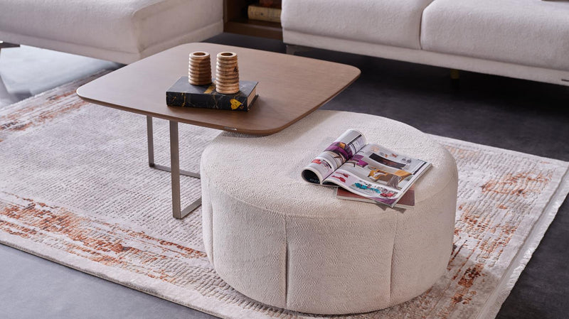 Atlanta Sectional Love Seat (Peru Cream) 3 Pieces - 15-ATL-203223-05-L