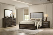 Atlas 4-piece Eastern King Bedroom Set Dark Oak - 215971KE-S4