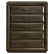 Atlas 5-drawer Bedroom Chest of Drawers Dark Oak - 215975