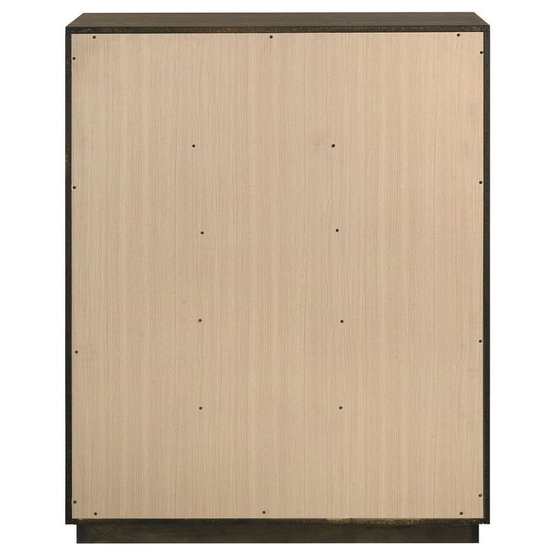 Atlas 5-drawer Bedroom Chest of Drawers Dark Oak - 215975