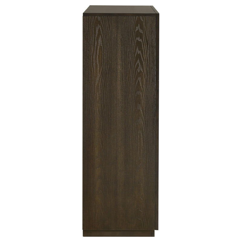 Atlas 5-drawer Bedroom Chest of Drawers Dark Oak - 215975