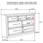 Atlas 5-piece Eastern King Bedroom Set Dark Oak - 215971KE-S5