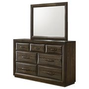 Atlas 7-drawer Bedroom Dresser and Mirror Set Dark Oak - 215973M