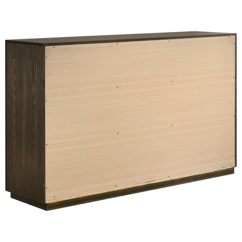 Atlas 7-drawer Bedroom Dresser Cabinet Dark Oak - 215973