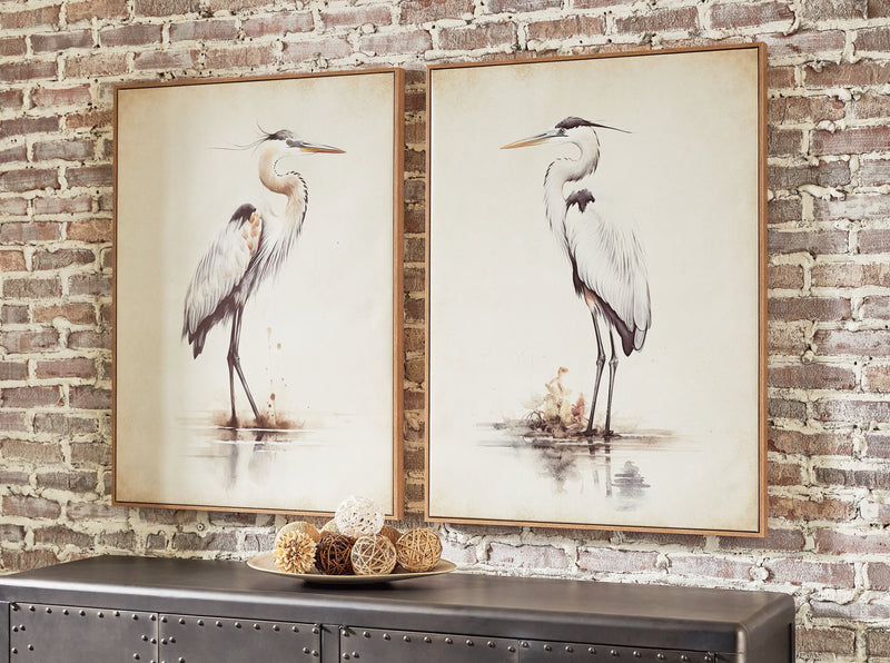 Aubinell Beige Wall Art (Set of 2) - A8000414