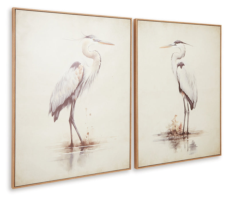 Aubinell Beige Wall Art (Set of 2) - A8000414