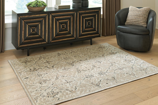 Audville Jute/Black/Ivory Medium Rug - R408842