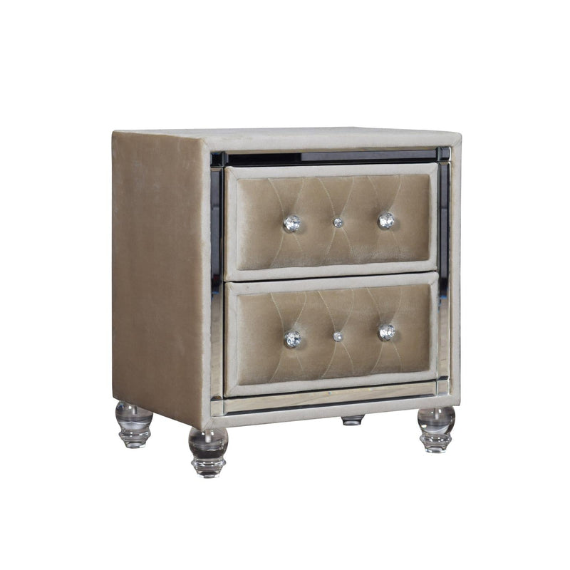 Augusta - Beige King Bed, Dresser, Mirror, Chest, Nightstand - B223-KDMCN
