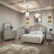 Augusta - Beige Queen Bed, Dresser, Mirror, Chest, Nightstand - B223-QDMCN