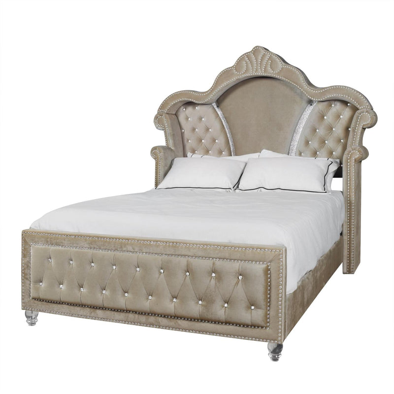 Augusta - Beige Queen Bed, Dresser, Mirror, Chest, Nightstand - B223-QDMCN