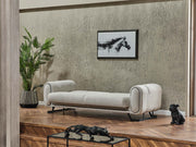 Aura Convertible Loveseat in Light Grey - 200-SER-AUR-PINAR21-2