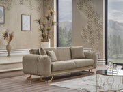 Aura Convertible Loveseat in Light Grey - 200-SER-AUR-PINAR21-2