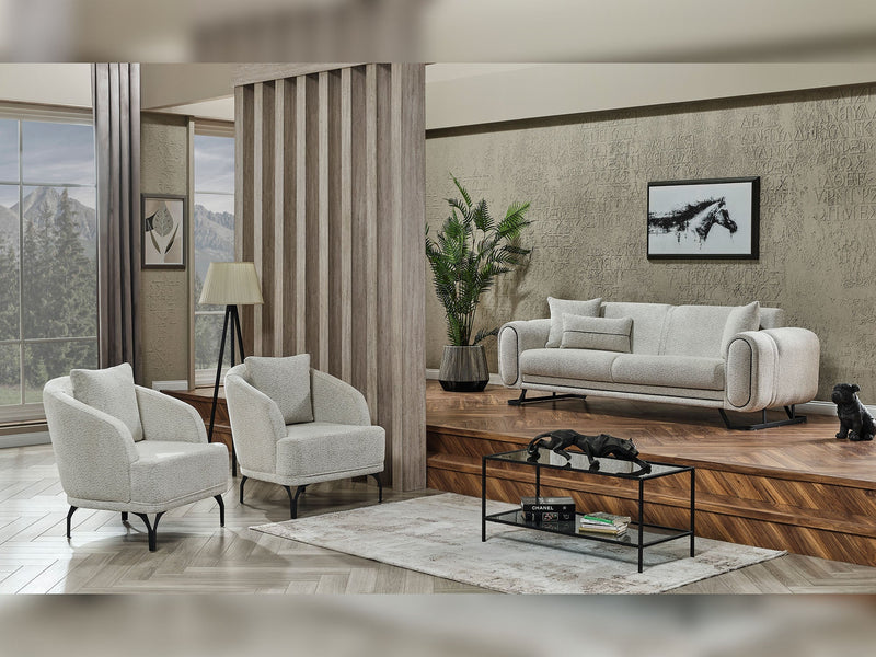 Aura Convertible Sofa in Light Grey - 200-SER-AUR-PINAR21-3