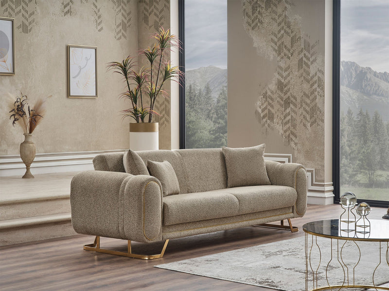 Aura Convertible Sofa in Light Grey - 200-SER-AUR-PINAR21-3