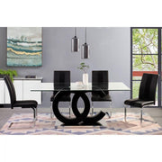Aurora Black Dining Set - Lara FurnitureDining Room Set