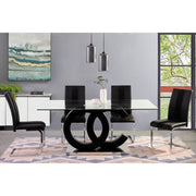 Aurora Black Dining Set - Lara FurnitureDining Room Set