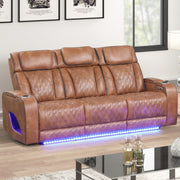Aurora Brown Sofa & Loveseat - AURORA-BN-SLS