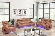 Aurora Brown Sofa & Loveseat & Chair - AURORA-BN-SLC