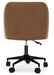 Austanny Home Office Desk with Chair in Warm Brown - Gate FurnitureOffice Desks