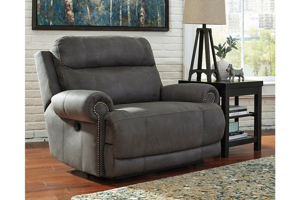 Austere Gray Oversized Recliner - Gate FurnitureRecliner