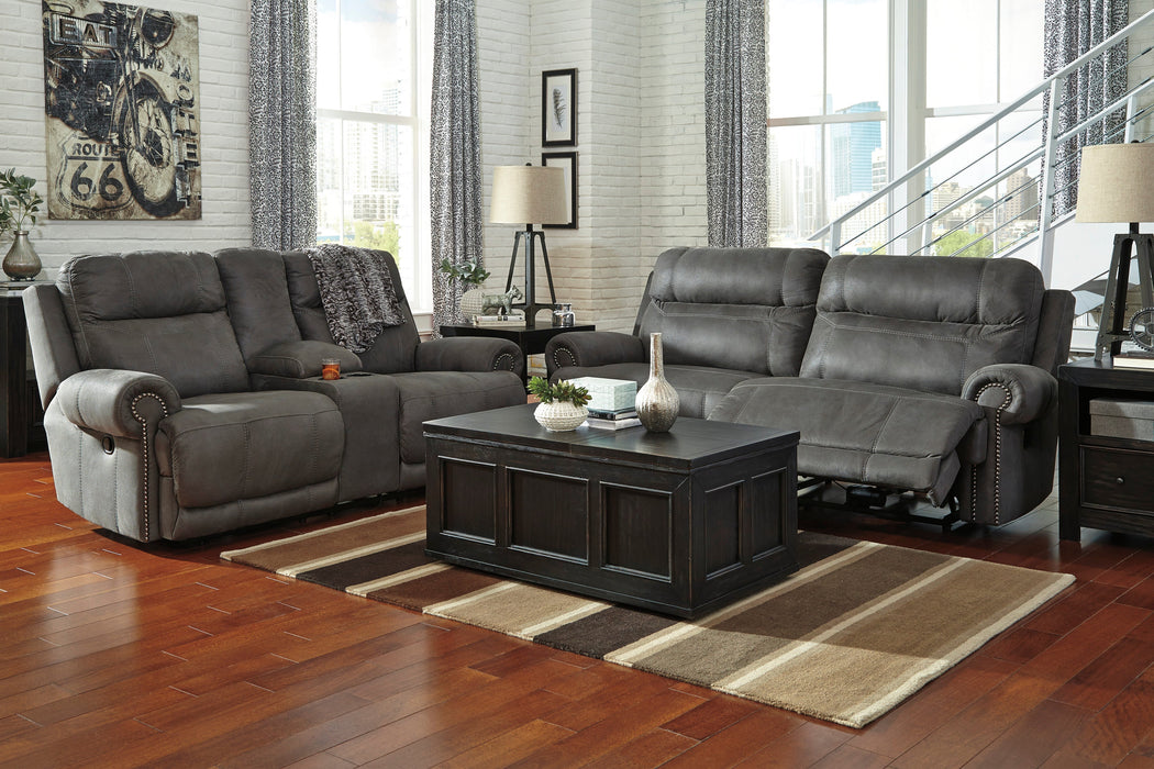 Austere Gray Reclining Living Room Set - Gate FurnitureReclining Living Room Set