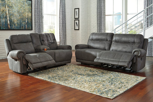 Austere Gray Reclining Living Room Set - Gate FurnitureReclining Living Room Set