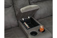 Austere Gray Reclining Loveseat with Console - Gate FurnitureLoveseat